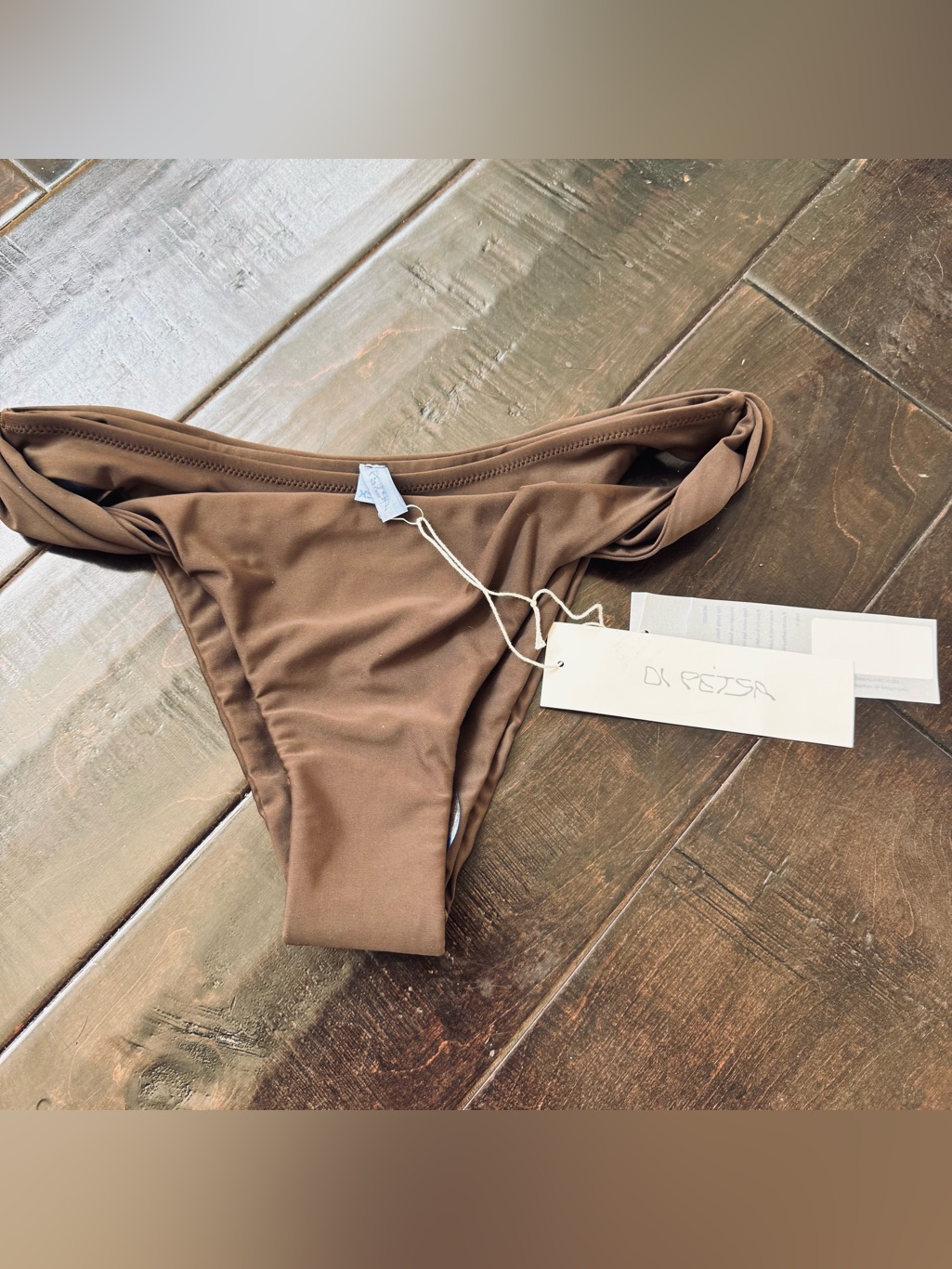 Twisted Under Bust Bikini Set - Brown — image 6 of 8